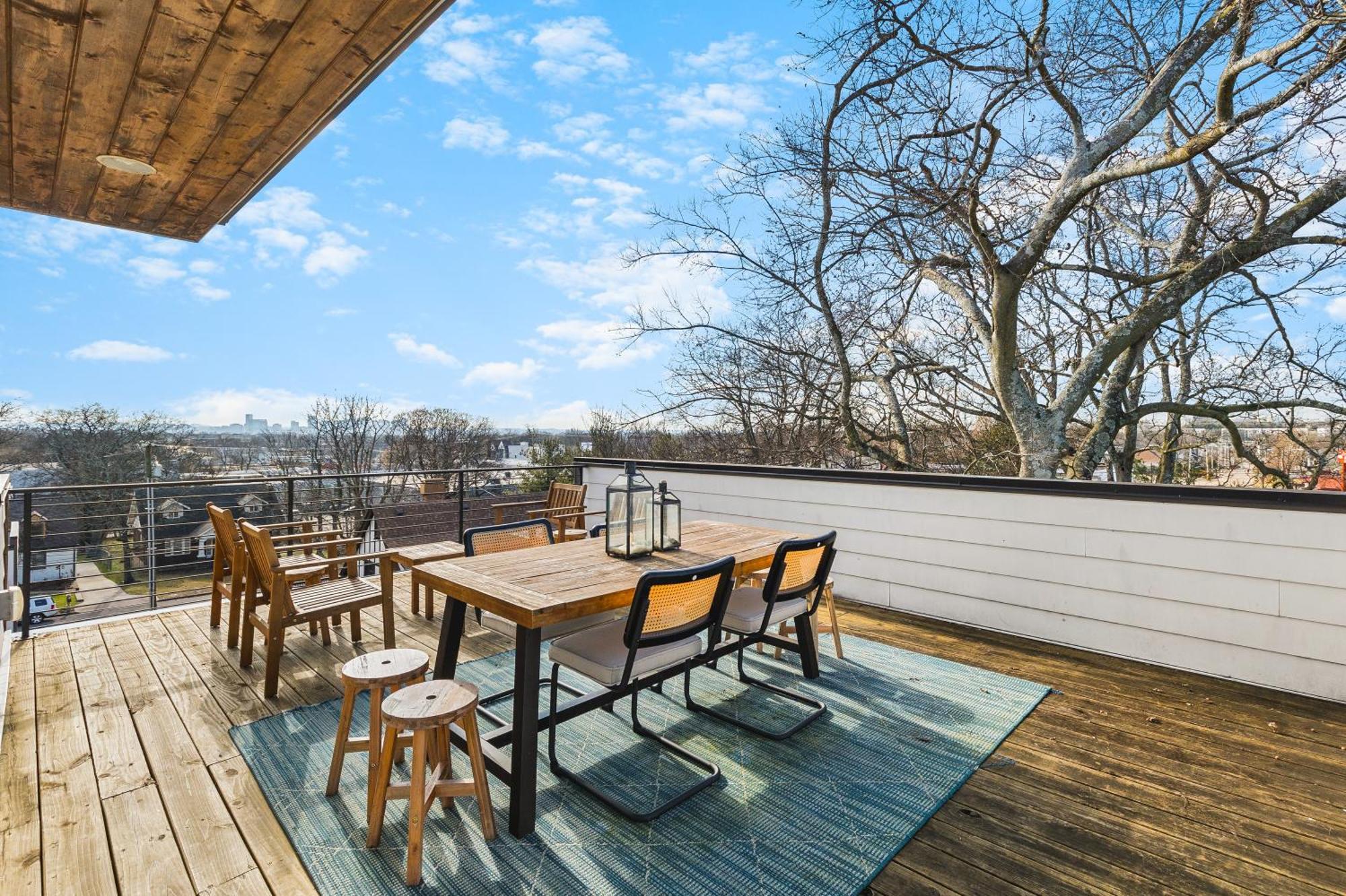 נאשוויל Modern Luxury Rooftop Deck, 3 Mi To Downtown מראה חיצוני תמונה