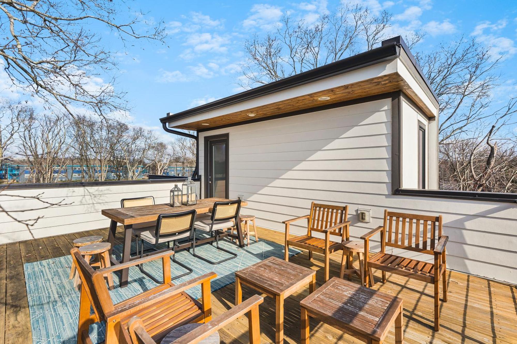 נאשוויל Modern Luxury Rooftop Deck, 3 Mi To Downtown מראה חיצוני תמונה